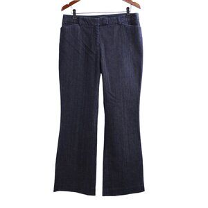 Anne Klein Blue Dark Wash Denim Trousers